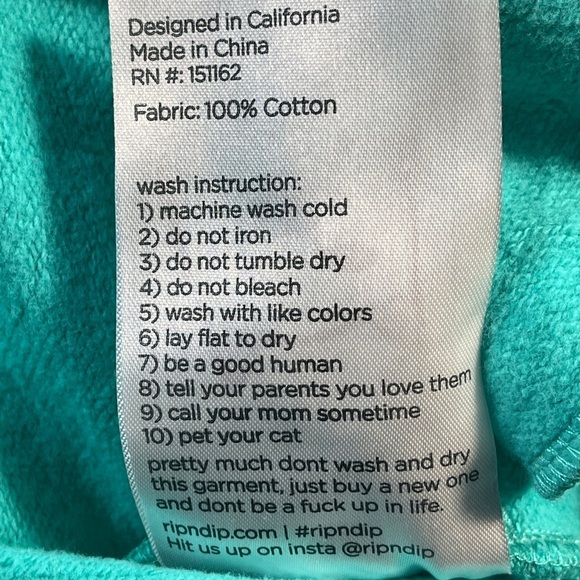 Ripndip Blue and Purple Hoodie with Cat and Alien sz L/XL - Picture 10 of 16